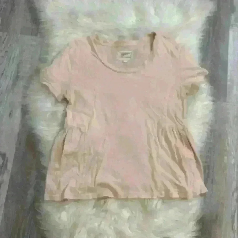 Current Elliot The Girlfriend Tee in Devotion blush pink Overdye Sz 1 or small - Picture 3 of 10
